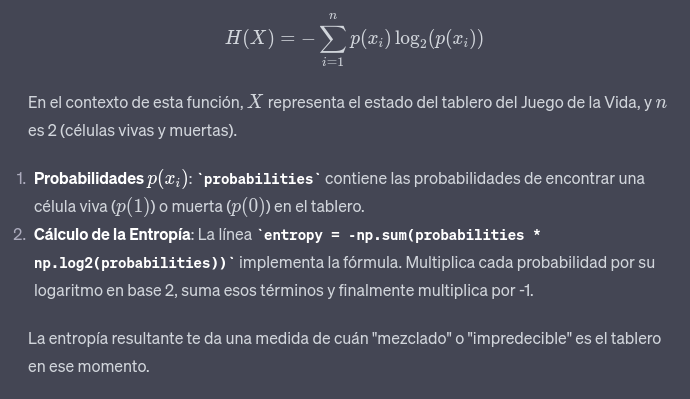Entropia de Shannon (emergente) vs celulas vivas (reduccionista) en el tiempo.